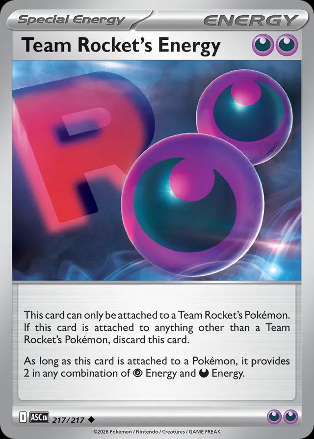 Ascended Heroes Team Rocket’s Energy #217/217